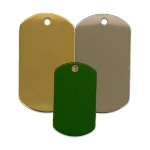 Blank Military Dog Tags