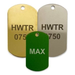 Military Style Dog Tags Engraved