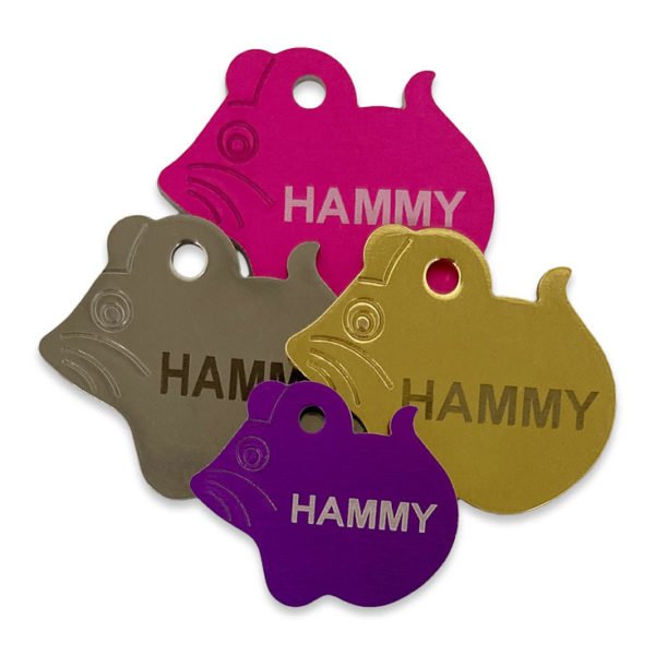 Mouse Shape Tag Engraved