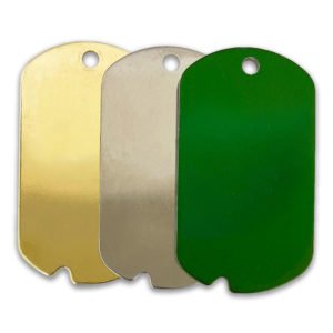 Blank Notched Military Dog Tags