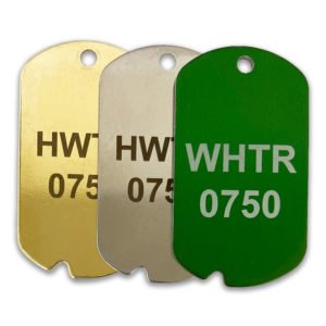 Notched Military Dog Tags
