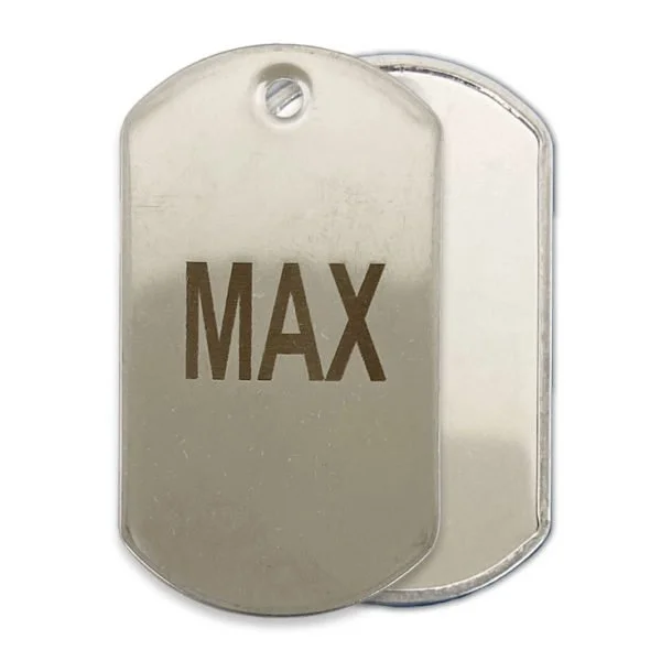 Rolled Military Dog Tags